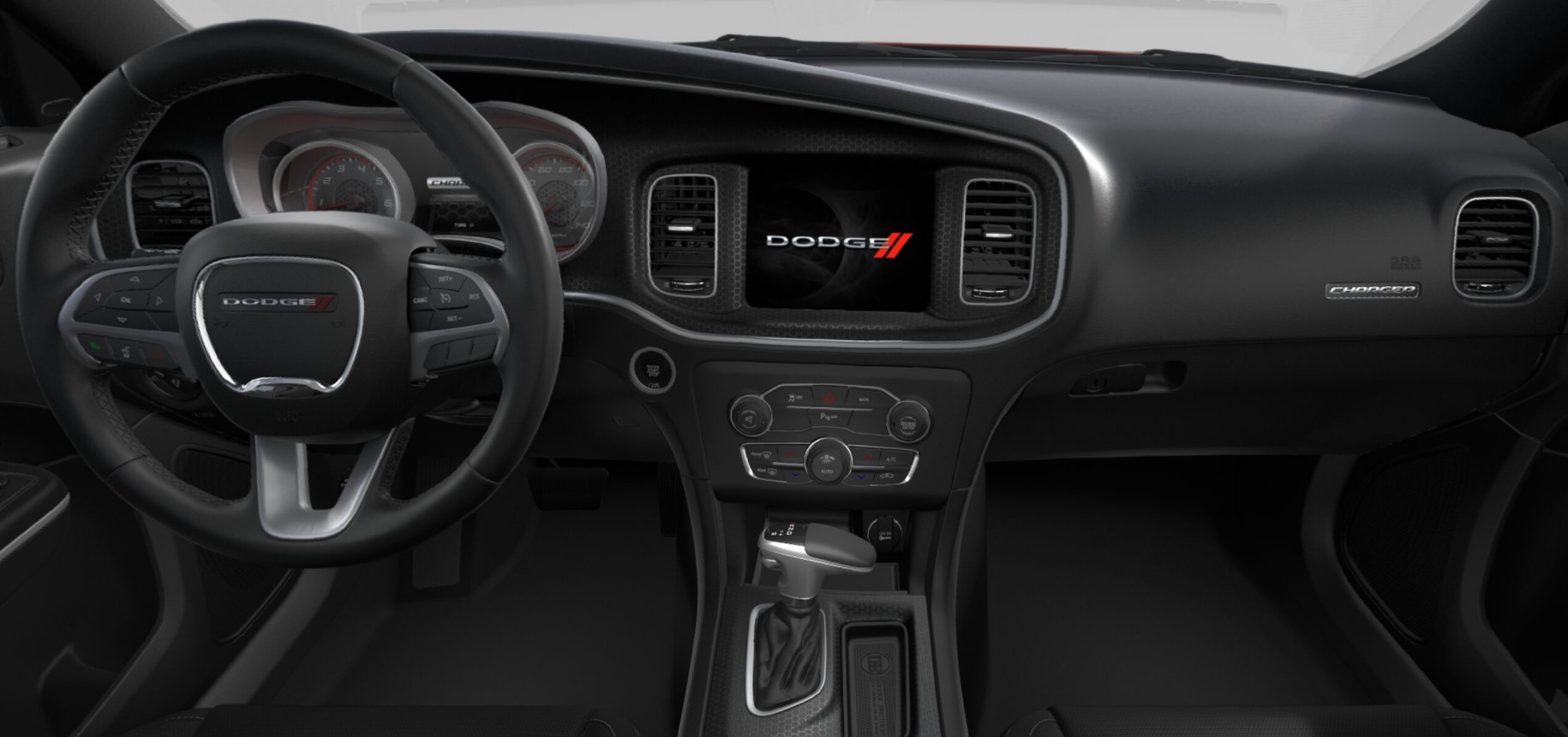 2018 Dodge Charger SXT Black Leather Interior